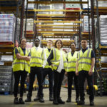 group of warehouse workers